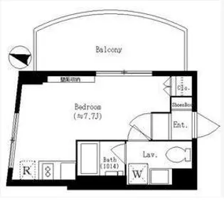レジディア恵比寿【4階】の間取り