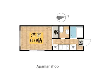 東京都世田谷区代田6丁目【アパート】の間取り
