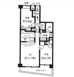 シルフィード南平台C【2階】の間取り