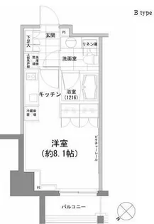 パークハビオ渋谷【11階】の間取り