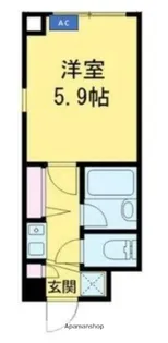 東京都渋谷区幡ヶ谷2丁目【マンション】の間取り