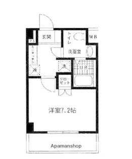 フルーレ池上【1階】の間取り