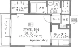 ドムスMAEDA【2階】の間取り