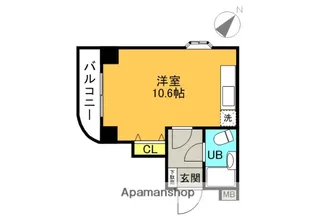 東京都港区南青山6丁目【マンション】の間取り