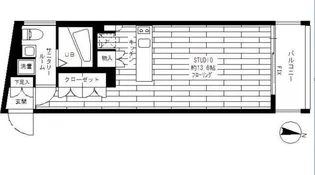 グランドコンシェルジュ都立大学【3階】の間取り