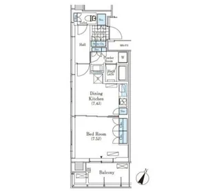 メルクマール京王笹塚レジデンス【15階】の間取り