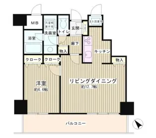 トレステージ目黒【8階】の間取り