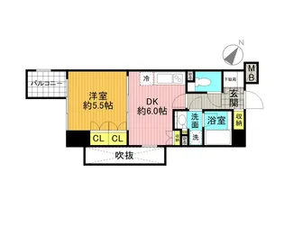 パークアクシス目黒本町【4階】の間取り