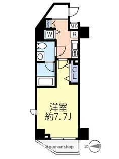 グランヴァン大島【8階】の間取り