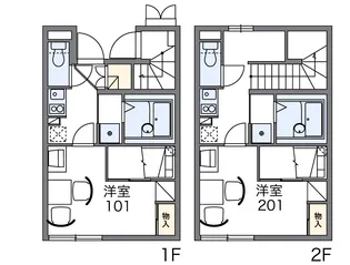 レオパレスプリマベーラ南阿佐谷【1階】の間取り