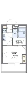 レオパレスクレスト【1階】の間取り