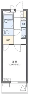 レオパレスエスト砂町【3階】の間取り