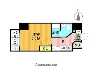 ミモラダ亀戸駅前【7階】の間取り