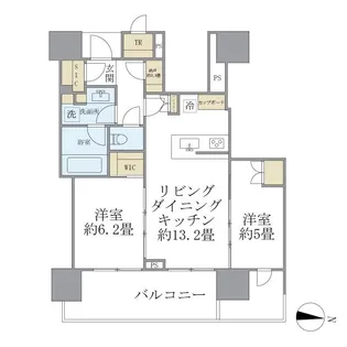 BRILLIATOWER池袋【22階】の間取り