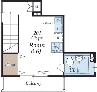 カーサフェリス阿佐ヶ谷【2階】の間取り