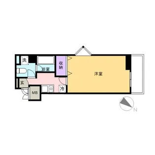 ラフュージュ大井町【8階】の間取り