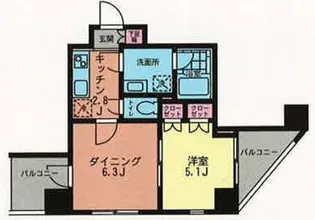 プライムアーバン目黒青葉台【8階】の間取り
