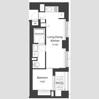 プライムアーバン笹塚【4階】の間取り