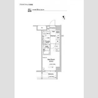 プラウドフラット大森3【3階】の間取り
