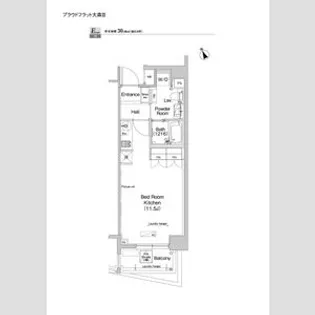 プラウドフラット大森Ⅲ【209号室】の間取り