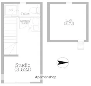 東京都杉並区成田東4丁目【アパート】の間取り