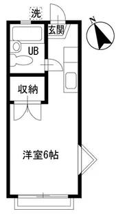 スカイハイツ【1階】の間取り