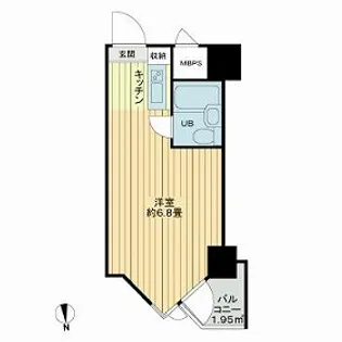 東京ベイビュウ【6階】の間取り