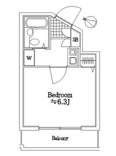 ベルエール代田【7階】の間取り