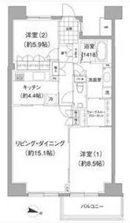 アビティ目黒【5階】の間取り