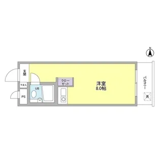 グリーンコート弦巻【4階】の間取り