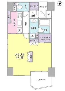 LASANTE五反田【11階】の間取り