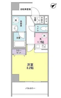 メゾンピオニー都立大学【5階】の間取り