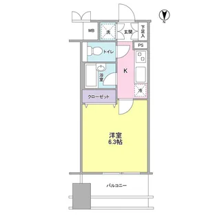 プロスペクト・グラーサ広尾【7階】の間取り