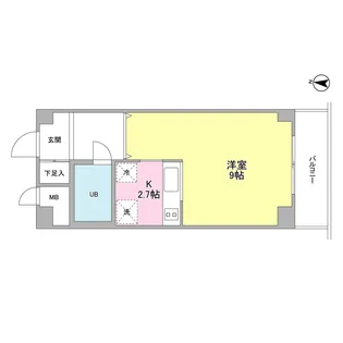 サンヒルズ用賀【1階】の間取り