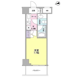コンフォリア東中野DEUX【5階】の間取り
