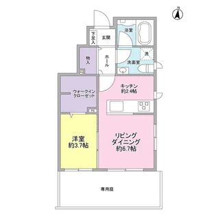 ツェルマット【1階】の間取り