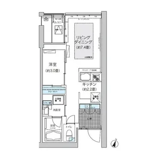 ガーデニエール砧ウエスト【1階】の間取り