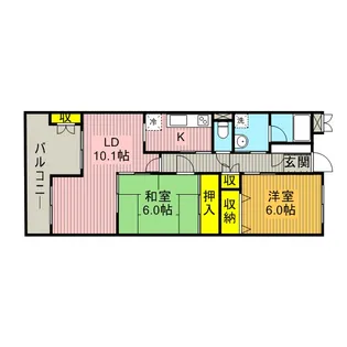 クリア砧公園【4階】の間取り