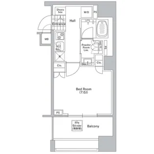 コンフォリア渋谷WEST【5階】の間取り