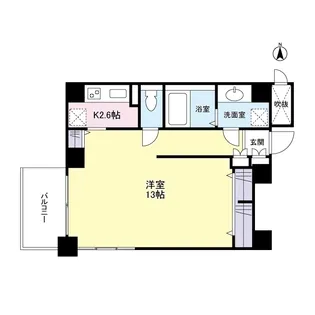 スタイリオ恵比寿SKY【0302号室】の間取り