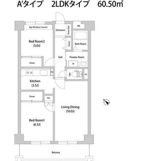 セレッソ幡ヶ谷【3階】の間取り