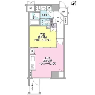 クオリア銀座【2階】の間取り