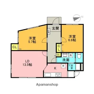 東京都杉並区高井戸東2丁目【アパート】の間取り