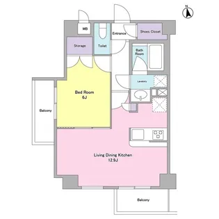 シティカレント代官山【2階】の間取り