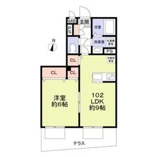 ブライトンテラス荻窪【1階】の間取り