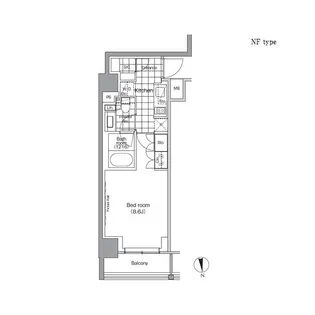 パークハビオ門前仲町【3階】の間取り