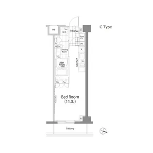 パークハビオ笹塚【4階】の間取り