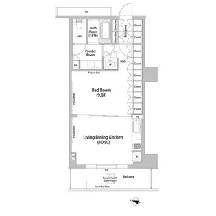 飯田橋ガーデンフラッツ【5階】の間取り