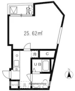 NO.8ゼルコバマンション【4階】の間取り