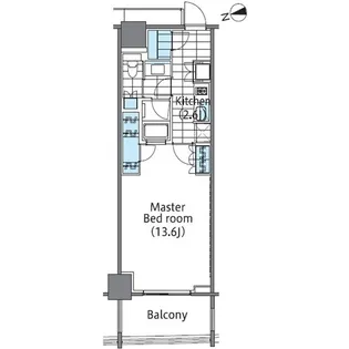 コンフォリア新宿イーストサイドタワー【17階】の間取り
